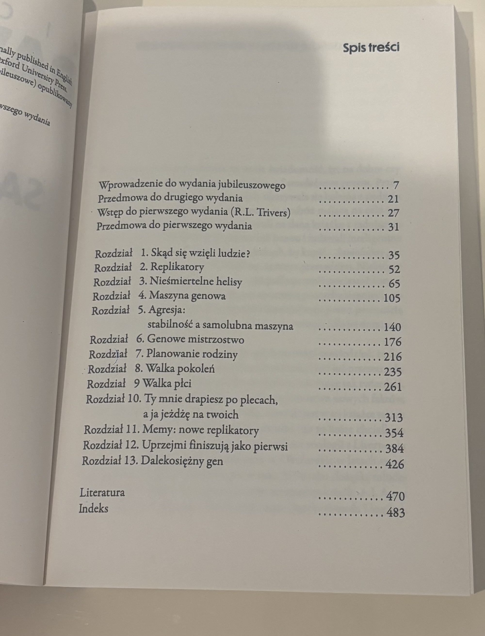 Ilustracja w treści analizy Samolubnego genu